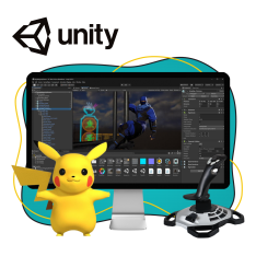 Мир игр на Unity 2D на популярном движке + AI-помощники - КИБЕРшкола программирования для детей, компьютерные курсы для школьников, начинающих и подростков - KIBERone г. Павлово