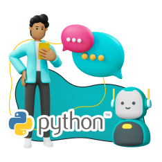 Умный чат-бот на Python - КИБЕРшкола программирования для детей, компьютерные курсы для школьников, начинающих и подростков - KIBERone г. Павлово