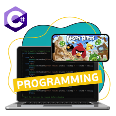 Программирование на C#. Удивительный мир 2D-игр - КИБЕРшкола программирования для детей, компьютерные курсы для школьников, начинающих и подростков - KIBERone г. Павлово